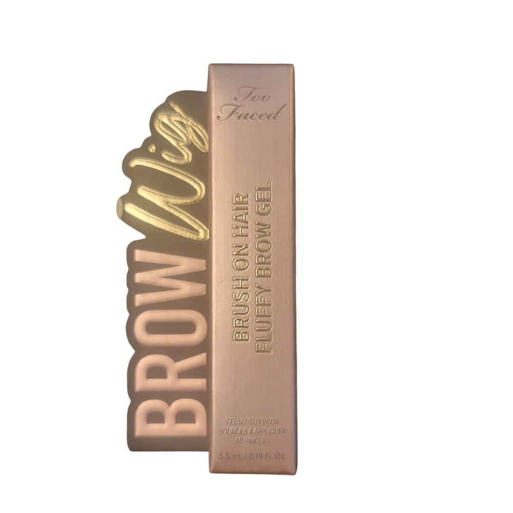 Too Faced Brow Wig Fluffy Brow Gel Espresso 5.5mL New Fiber Volumizing Makeup - Picture 2 of 8